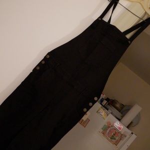 Guess black overalls